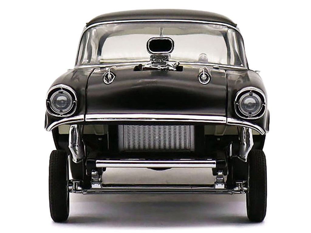 1957 Chevrolet 150 Gasser "Prime Time" Black Limited Edition to 204 pieces Worldwide 1/18 Diecast Model Car by ACME