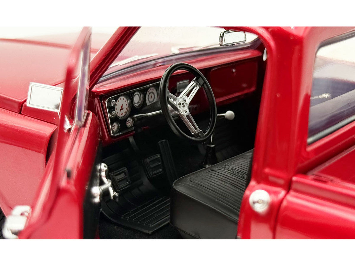 1967 Chevrolet C-10 Custom Pickup Truck "Showtime" Deep Candy Red Metallic Limited Edition to 612 pieces Worldwide 1/18 Diecast Model Car by ACME