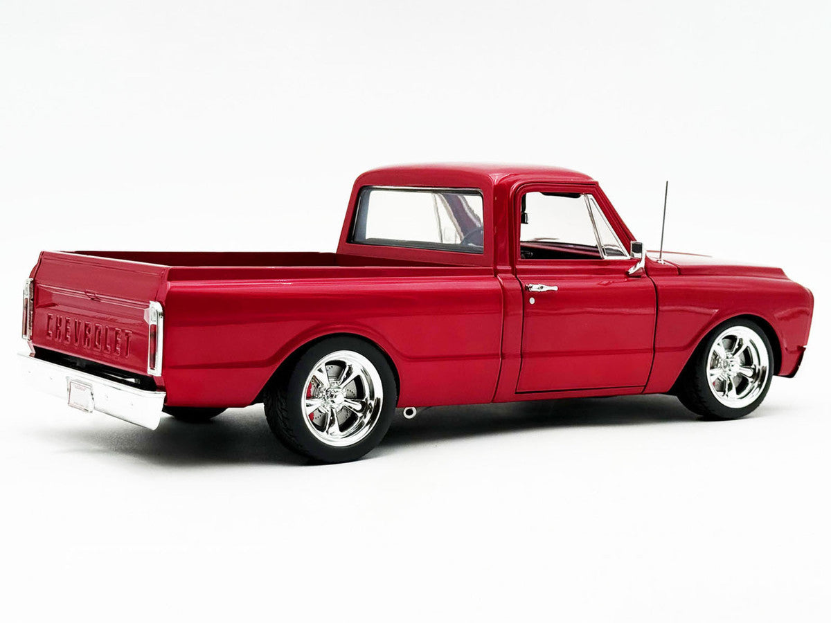 1967 Chevrolet C-10 Custom Pickup Truck "Showtime" Deep Candy Red Metallic Limited Edition to 612 pieces Worldwide 1/18 Diecast Model Car by ACME
