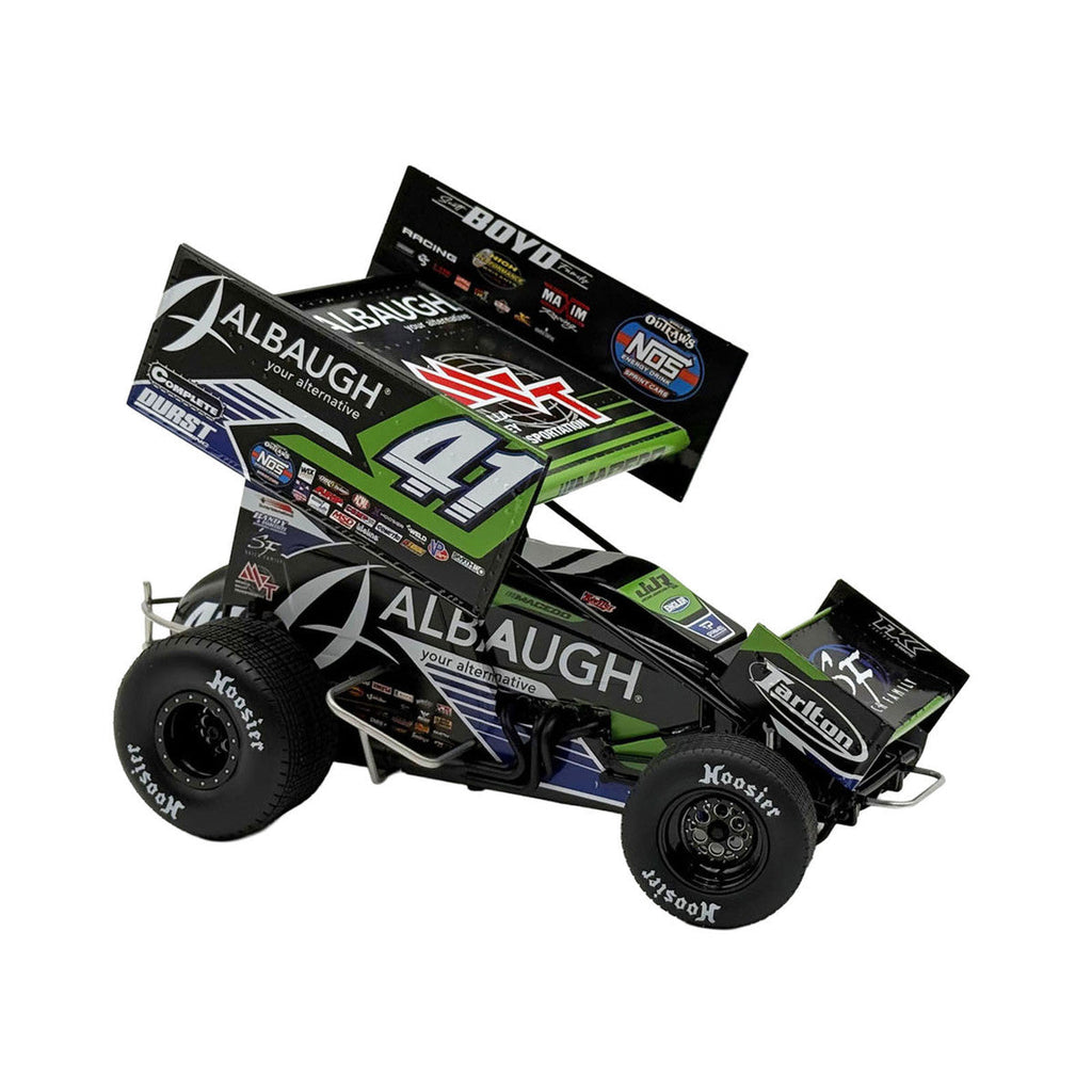 Winged Sprint Car #41 Carson Macedo "Albaugh" Jason Johnson Racing (2026) 1/18 Diecast Model Car by ACME