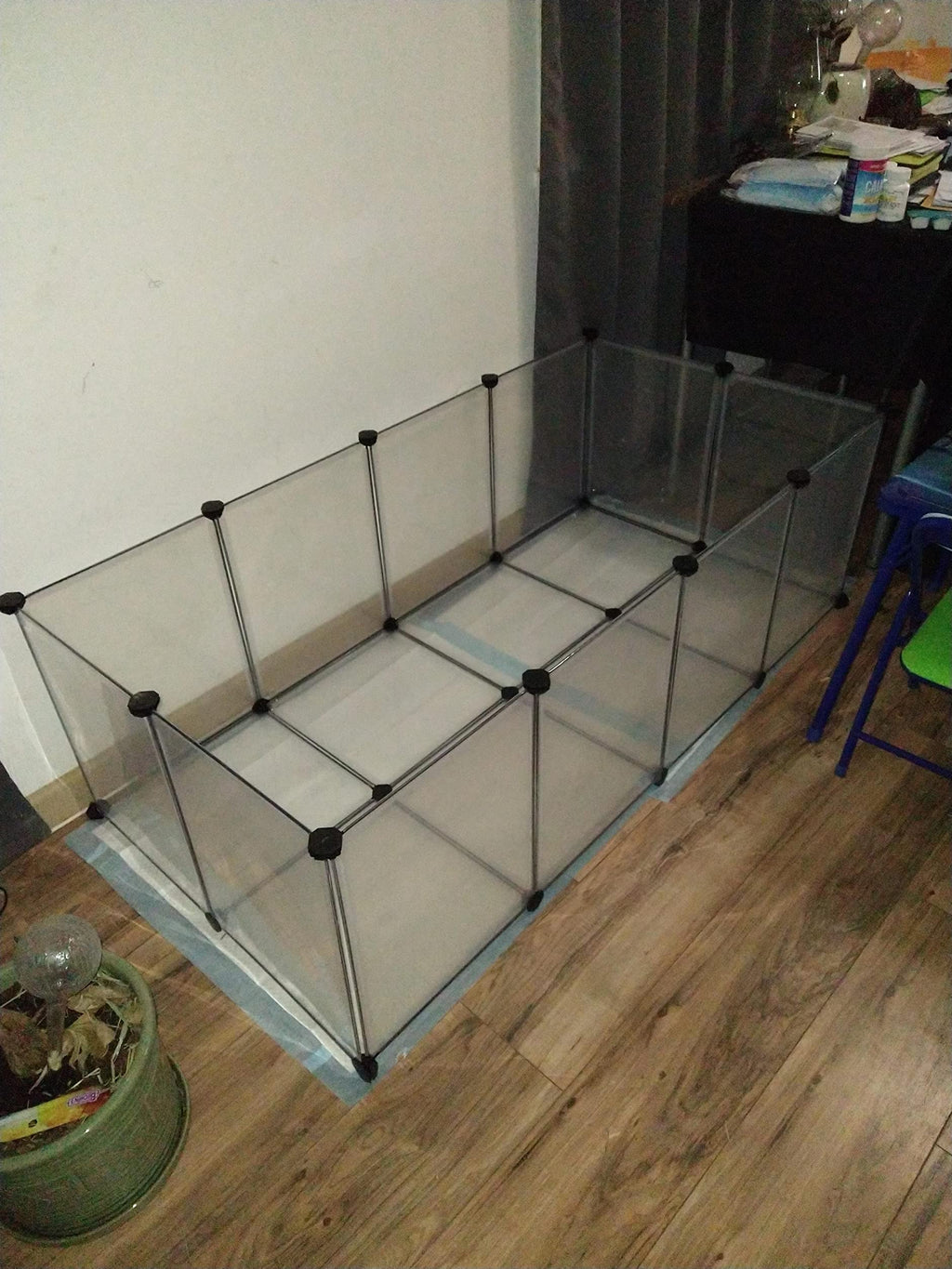 Pet Playpen | Fence Cage with Bottom for Small Animals Guinea Pigs