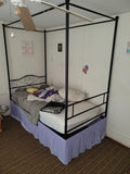 Metal Platform Mattress Foundation, Decorative Headboard & Footboard