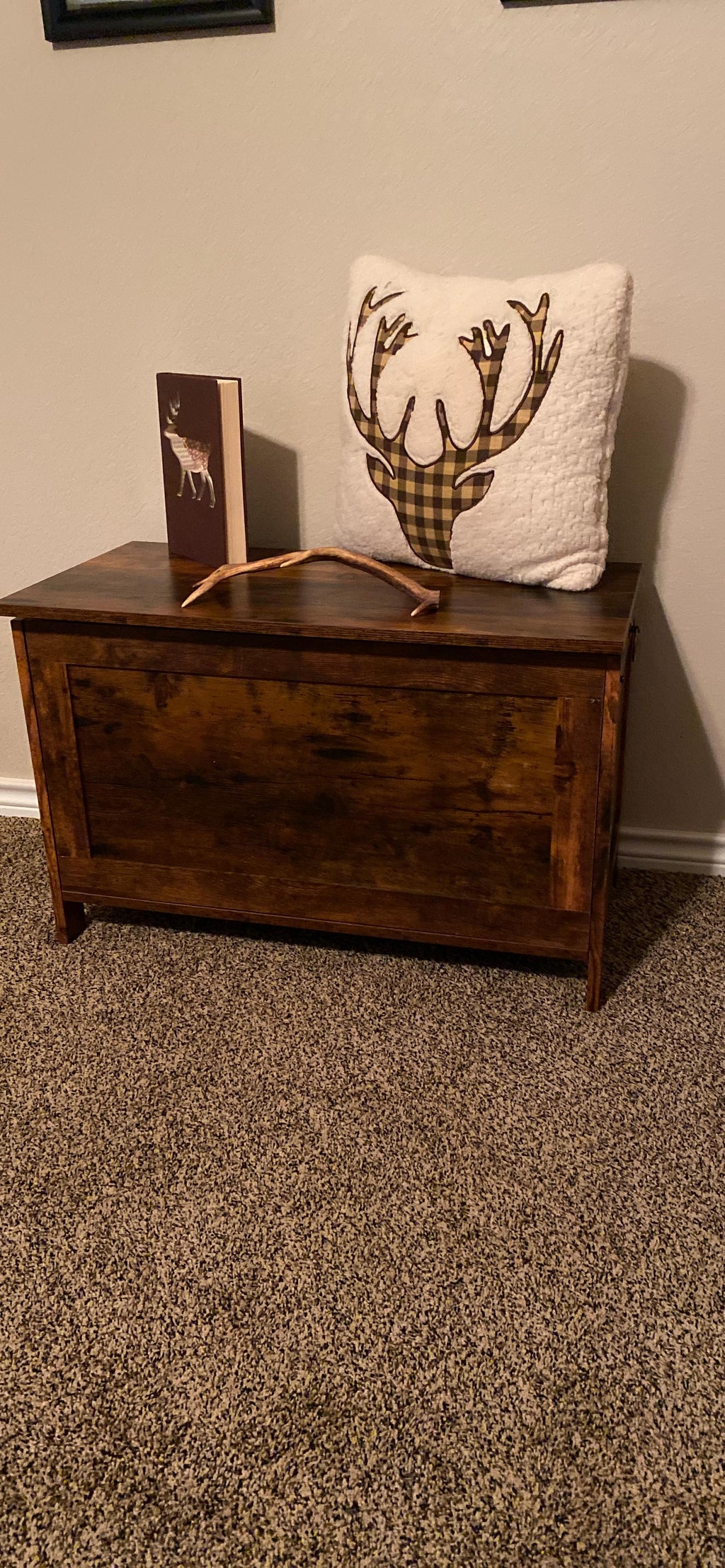 Storage Chest Sturdy Entryway Storage Bench, Wood Look Accent Furniture, Easy Assembly Oak White