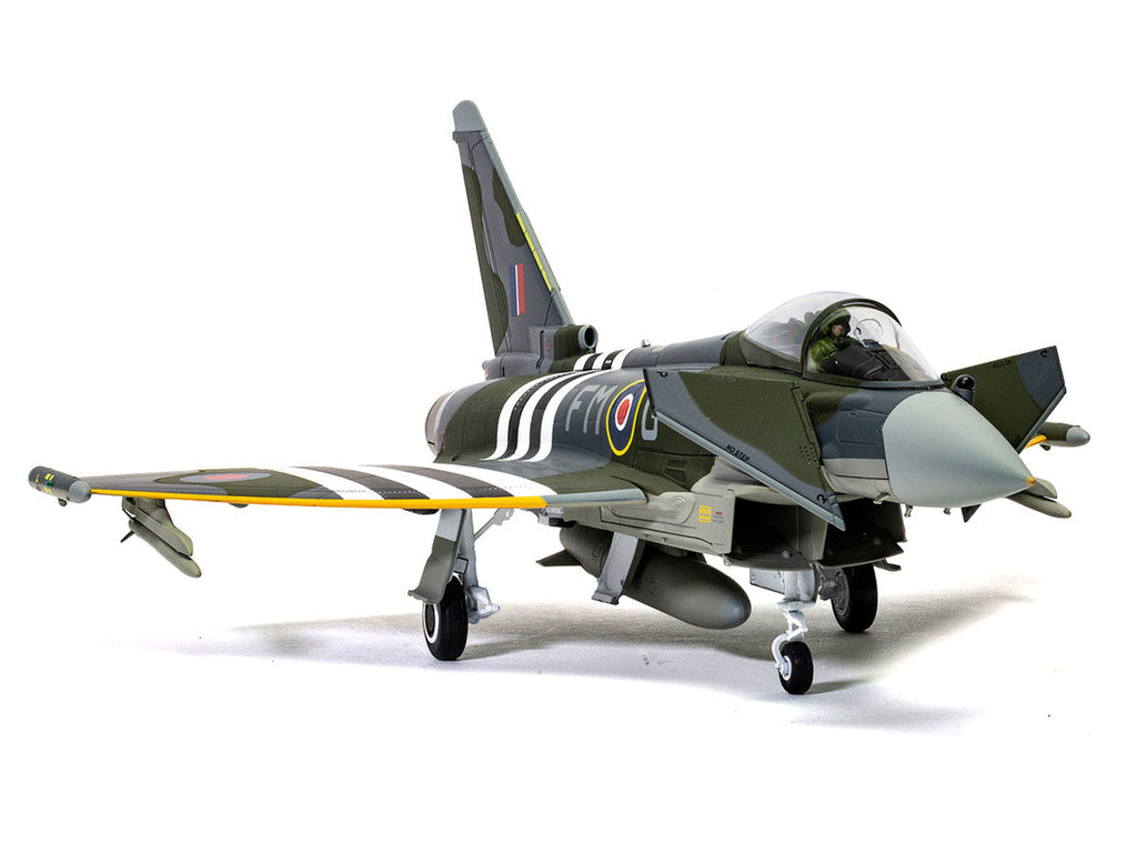 Eurofighter Typhoon FGR4 Fighter Aircraft "ZJ913 FM-G Moggy D-Day 80th Anniversary Display Scheme" (2024) Royal Air Force "The Aviation Archive" Series 1/48 Diecast Model by Corgi