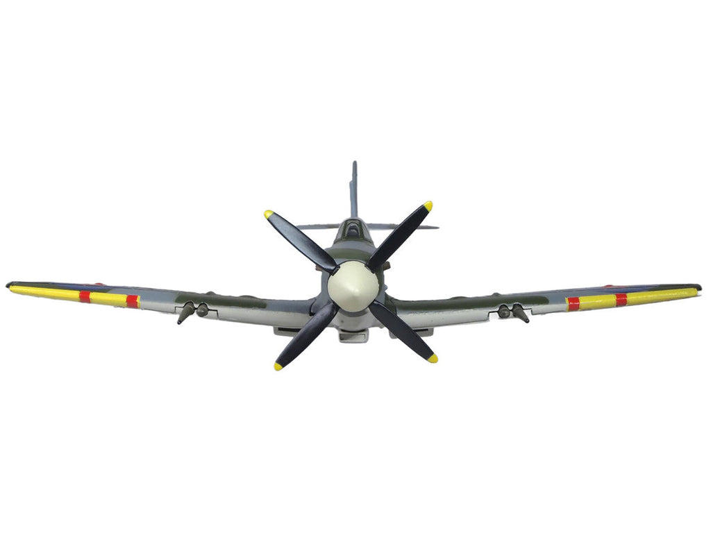 Supermarine Spitfire LF MK IXe Fighter Aircraft "TE565 10th (Czech) Fighter Squadron RAF Manston" Royal Air Force 1/72 Diecast Model Airplane by Oxford Diecast