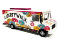 Food Truck "The LB Cafe Truck - Liberty Walk" White with Graphics 1/64 Diecast Model by American Diorama