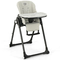 4-in-1 Baby High Chair with 6 Adjustable Heights-Gray - Color: Gray