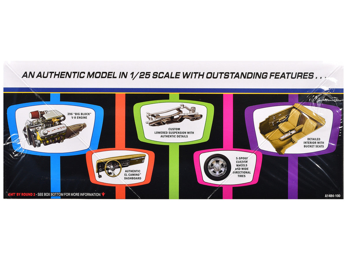 Skill 2 Model Kit 1968 Chevrolet El Camino Street Machine 1/25 Scale Model by AMT