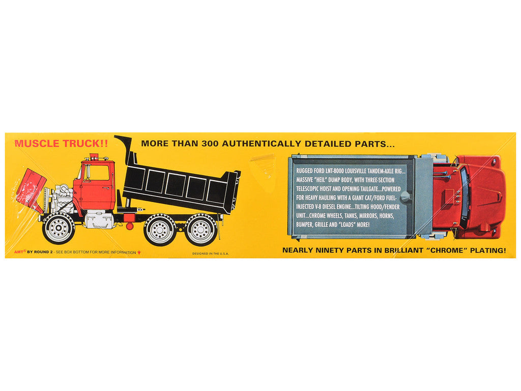 Skill 3 Model Kit Ford LNT-8000 Louisville Line Dump Truck 1/25 Scale Model by AMT