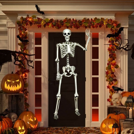5.4 Feet Halloween Skeleton Life Size Realistic Full Body Hanging