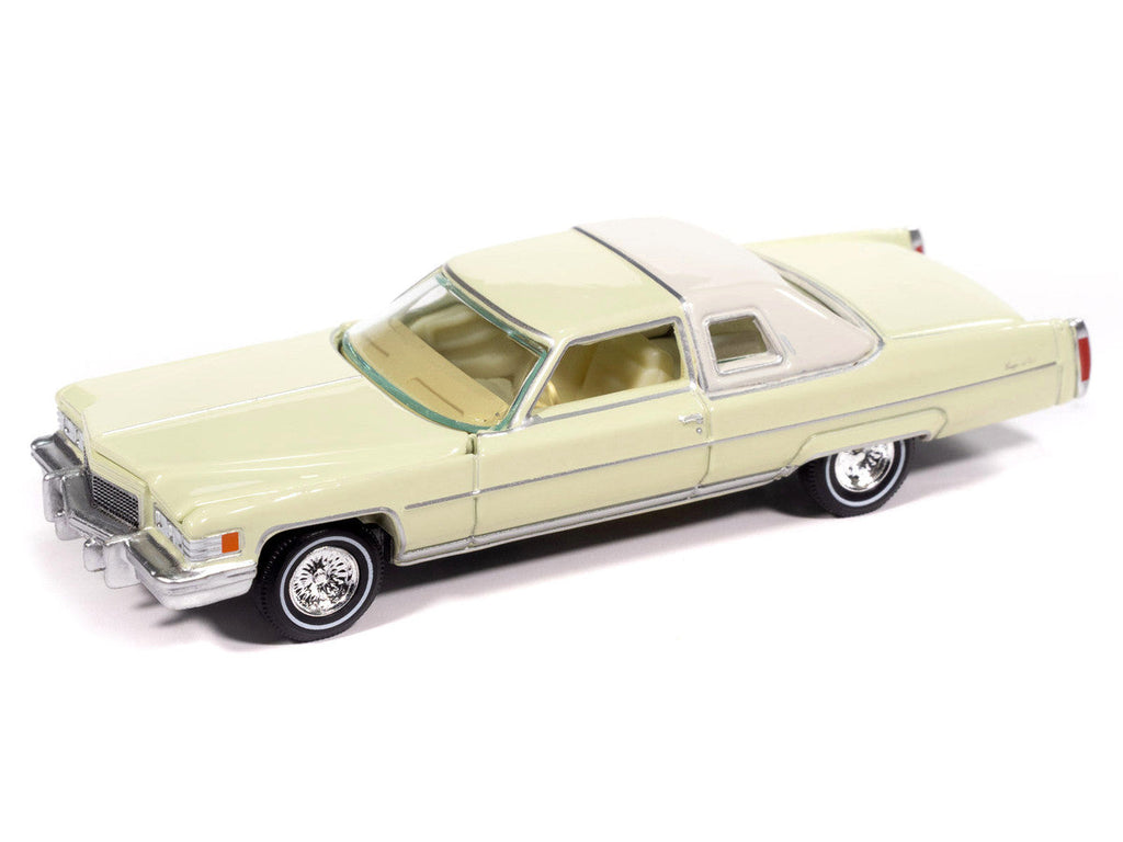 1976 Cadillac Coupe DeVille Phoenician Ivory "Luxury Cruisers" Series 1/64 Diecast Model Car by Auto World