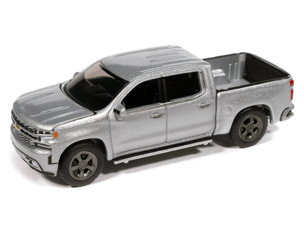 2019 Chevrolet Silverado High Country Pickup Truck Silver Ice Metallic "Muscle Trucks" Series 1/64 Diecast Model Car by Auto World