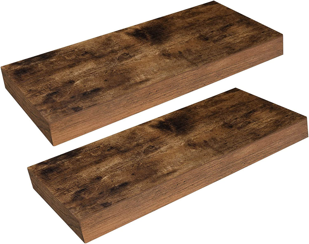 Floating Shelves, Wall Shelf Set of 2, 15.7 inch Hanging Shelf with Invisible Brackets