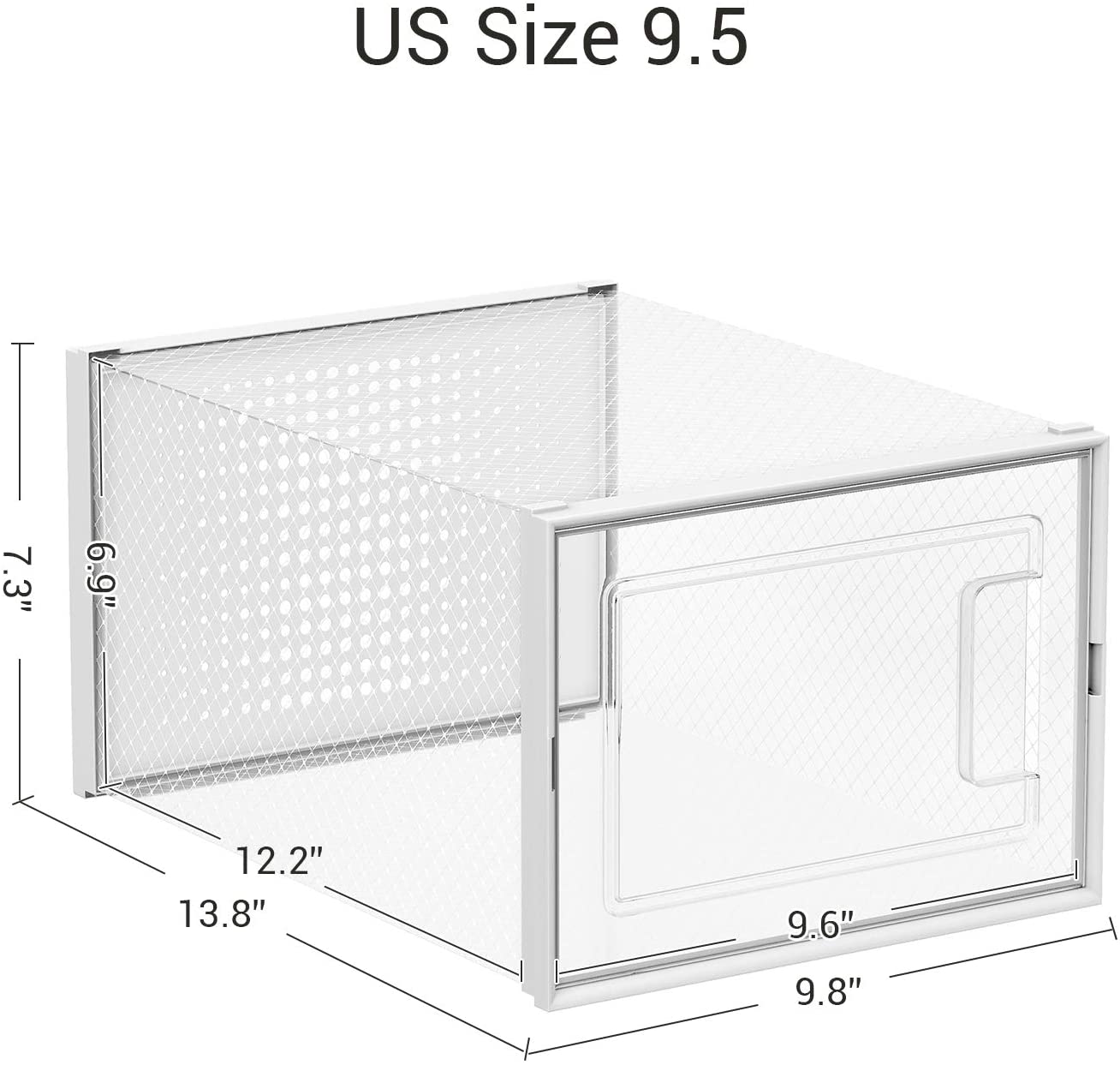 Shoe Boxes, Pack of 18 Stackable Shoe Storage Organizers, Foldable and Versatile for Sneakers