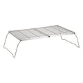 Brentwood 25 x 17 Inch Heavy Duty Stainless Steel Portable Folding Campfire Grill with Carry Bag