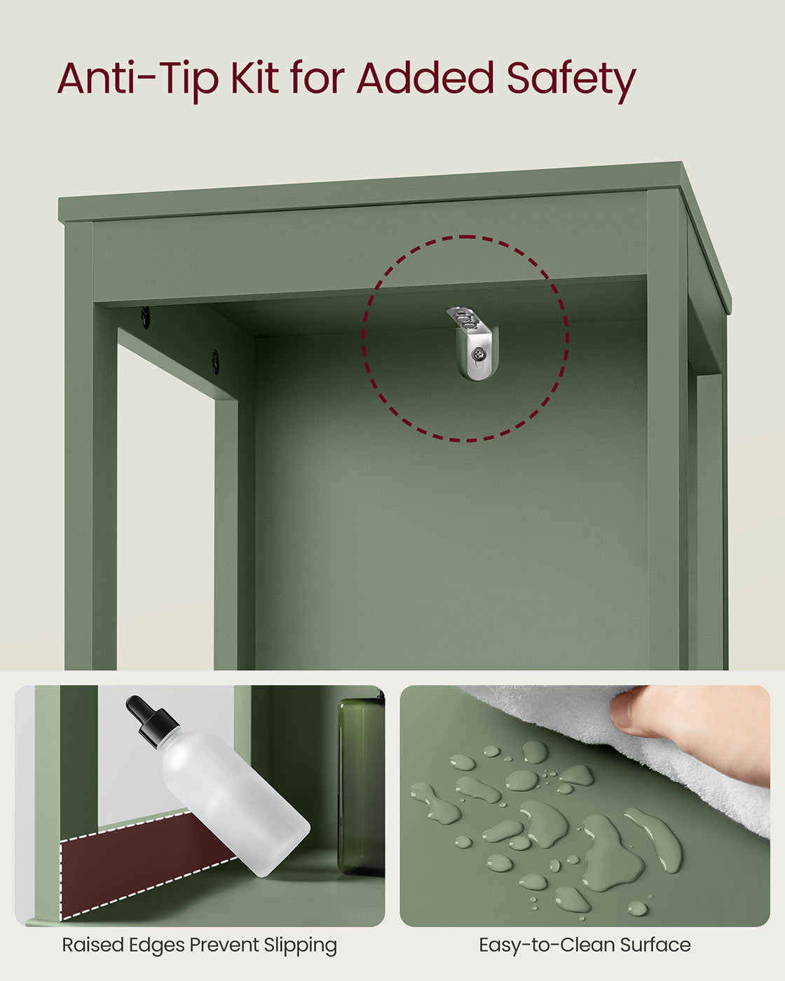 Bathroom Floor Cabinet, Bathroom Storage Organizer Rack Stand