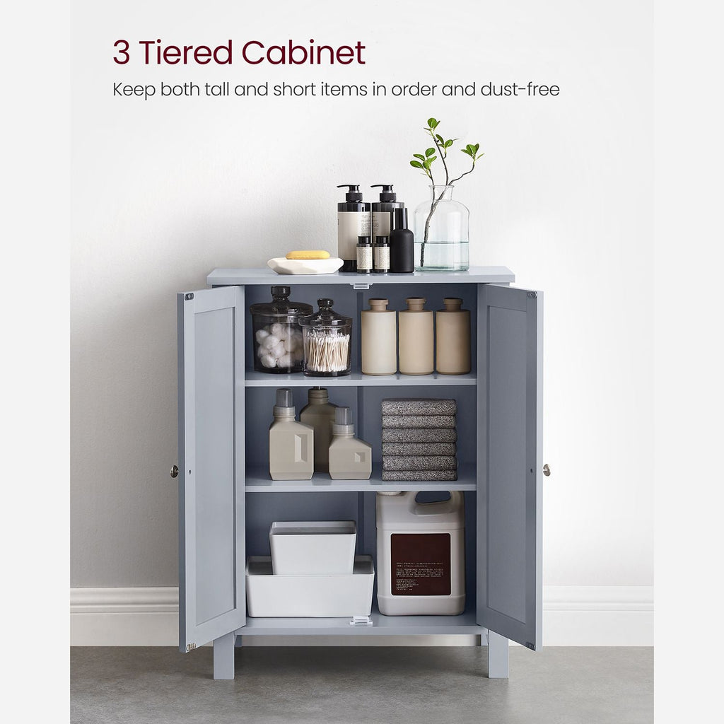 Bathroom Storage Unit with 2 Adjustable Shelves