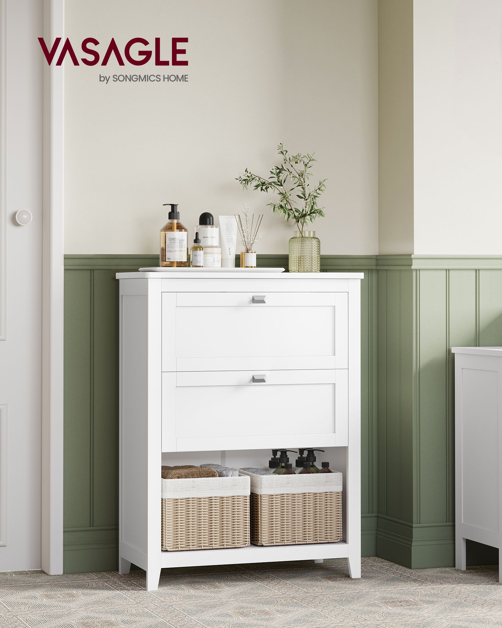 Bathroom Cabinet with 2 Drawers