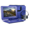beFree Sound 14.1 Inch Portable DVD Player with Swivel TFT-LCD Screed USB,Sn anD,AV Inputs- Blue