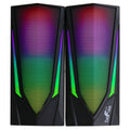 beFree Sound 2.0 Computer Gaming Speakers with LED RGB Lights