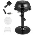 Black Double Layer Portable Electric 1600 Watt BBQ Grill