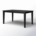 36 x 60 inch Rectangular Dining Table in Black Wood Finish