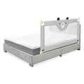Vertical Lifting Baby Bedrail Guard with Lock-Gray