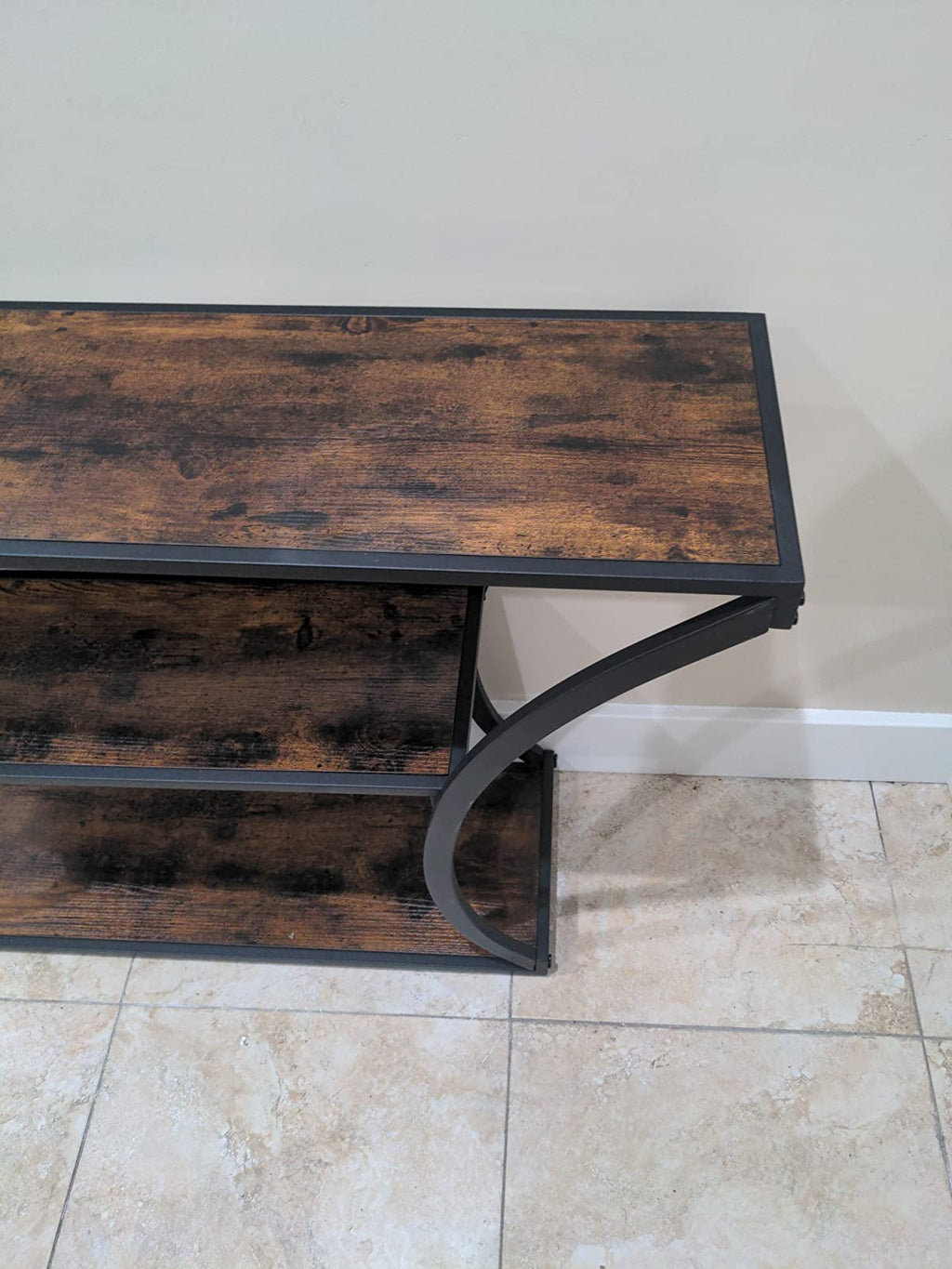 Console Table, Sofa Table, Entryway Table with Curved Frames