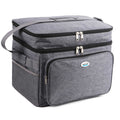 Brentwood Kool Zone 30 Can Insulated Cooler Bag in Gray with Hard Liner