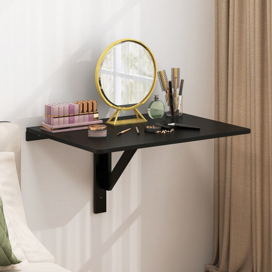 31.5 x 23.5 Inch Wall Mounted Folding Table for Small Spaces-White
