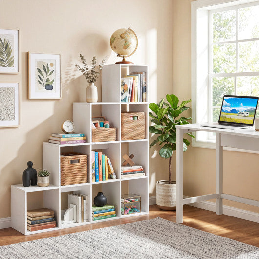 4-Tier Bookshelf with 2 Anti-Tipping Kits for Home Office-Natrual