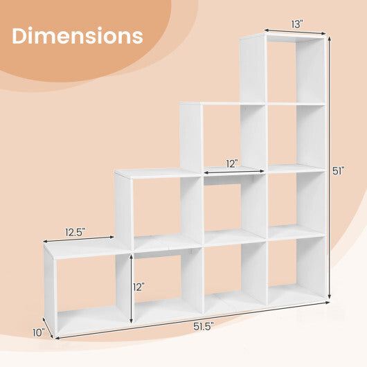 4-Tier Bookshelf with 2 Anti-Tipping Kits for Home Office-Natrual