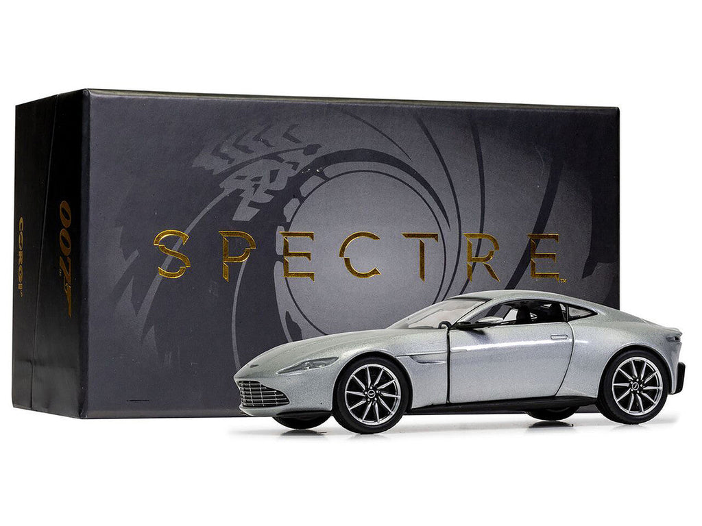 Aston Martin DB10 RHD (Right Hand Drive) Silver Metallic James Bond 007 "Spectre" (2015) Movie Diecast Model Car by Corgi