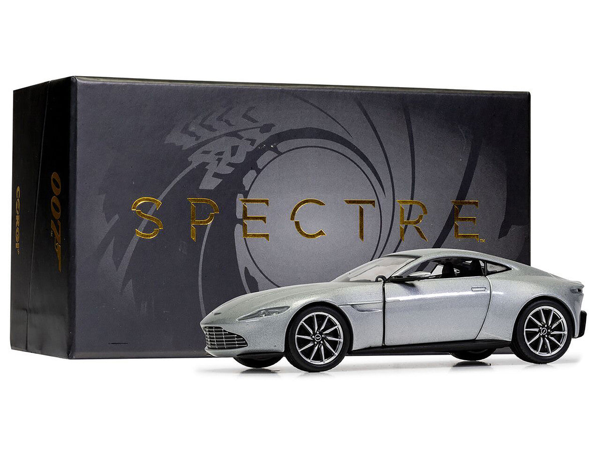 Aston Martin DB10 RHD (Right Hand Drive) Silver Metallic James Bond 007 "Spectre" (2015) Movie Diecast Model Car by Corgi