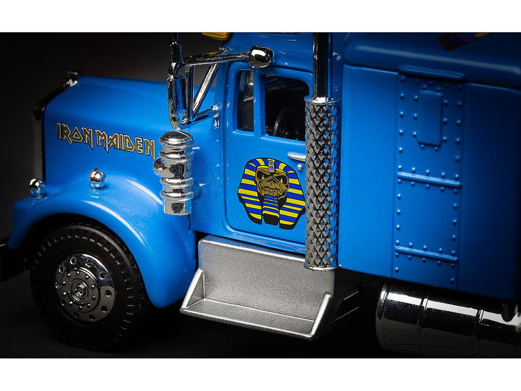Iron Maiden "Powerslave" Transport Truck Blue "World Slavery Tour 1984-85" 1/50 Diecast Model by Corgi