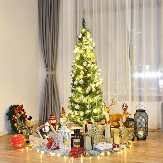 PVC Artificial Slim Pencil Christmas Tree-9 Feet