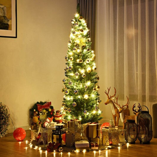 PVC Artificial Slim Pencil Christmas Tree-9 Feet