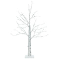 2 Feet Pre-lit White Twig Birch Tree Battery Powered for Christmas Holiday - Color: White - Size: 2 ft