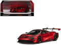 McLaren 720S GT3X Red Metallic 1/64 Diecast Model Car by CM Model
