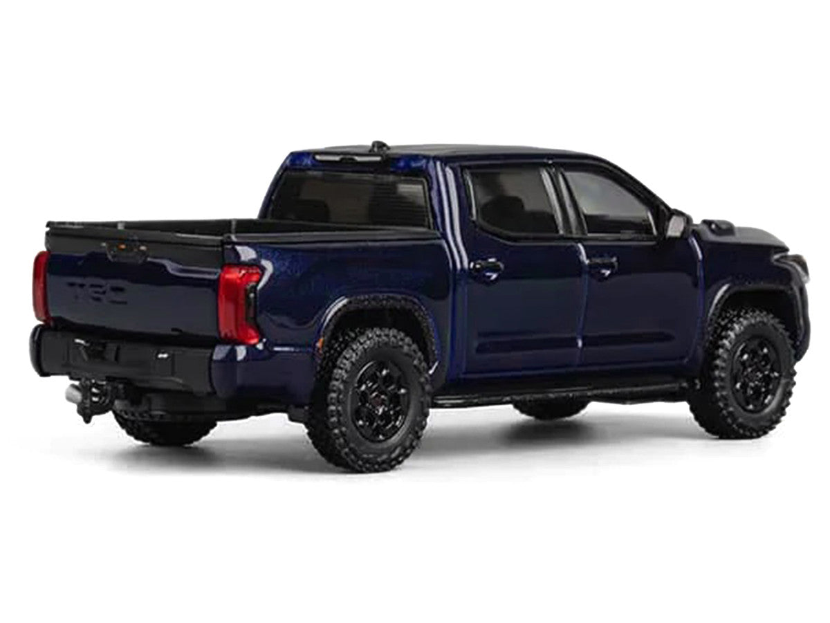 Toyota Tundra Pickup Truck Dark Blue Metallic 1/64 Diecast Model Car by CM Model