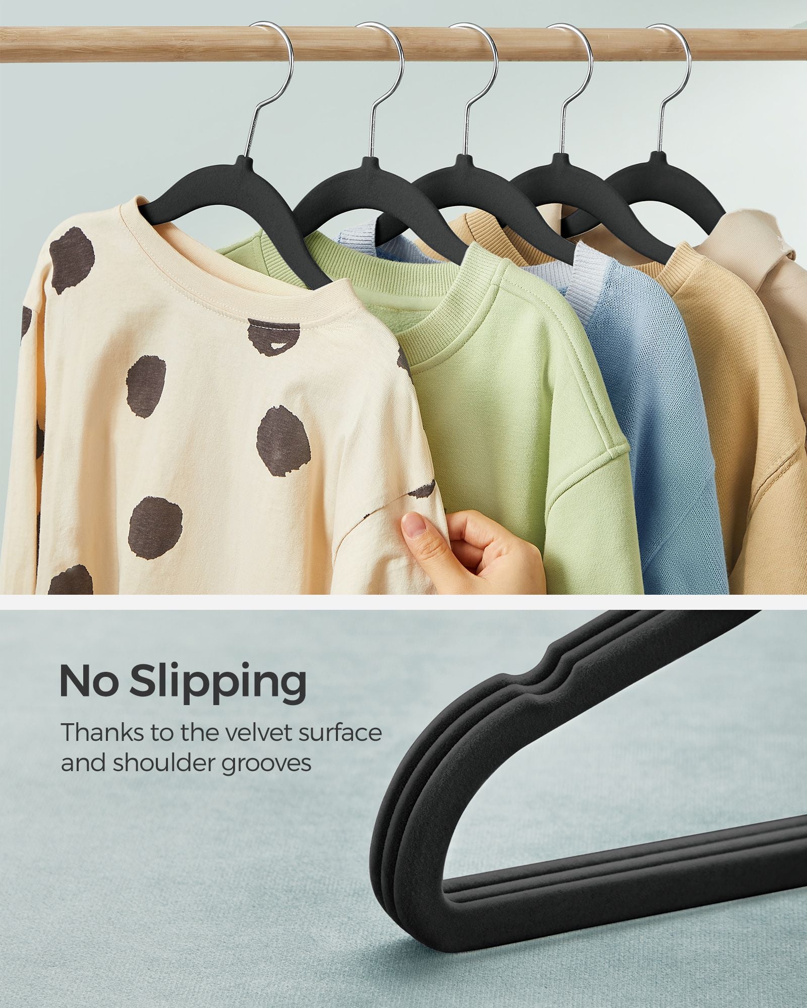 50 Pack Kids Hangers for Closet