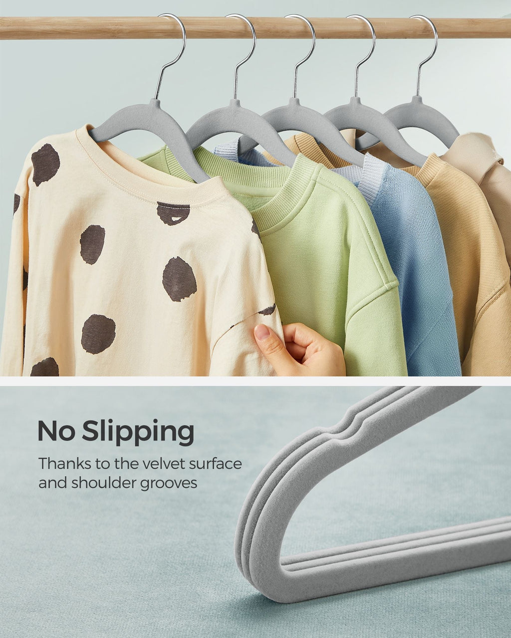 50 Pack Kids Hangers for Closet