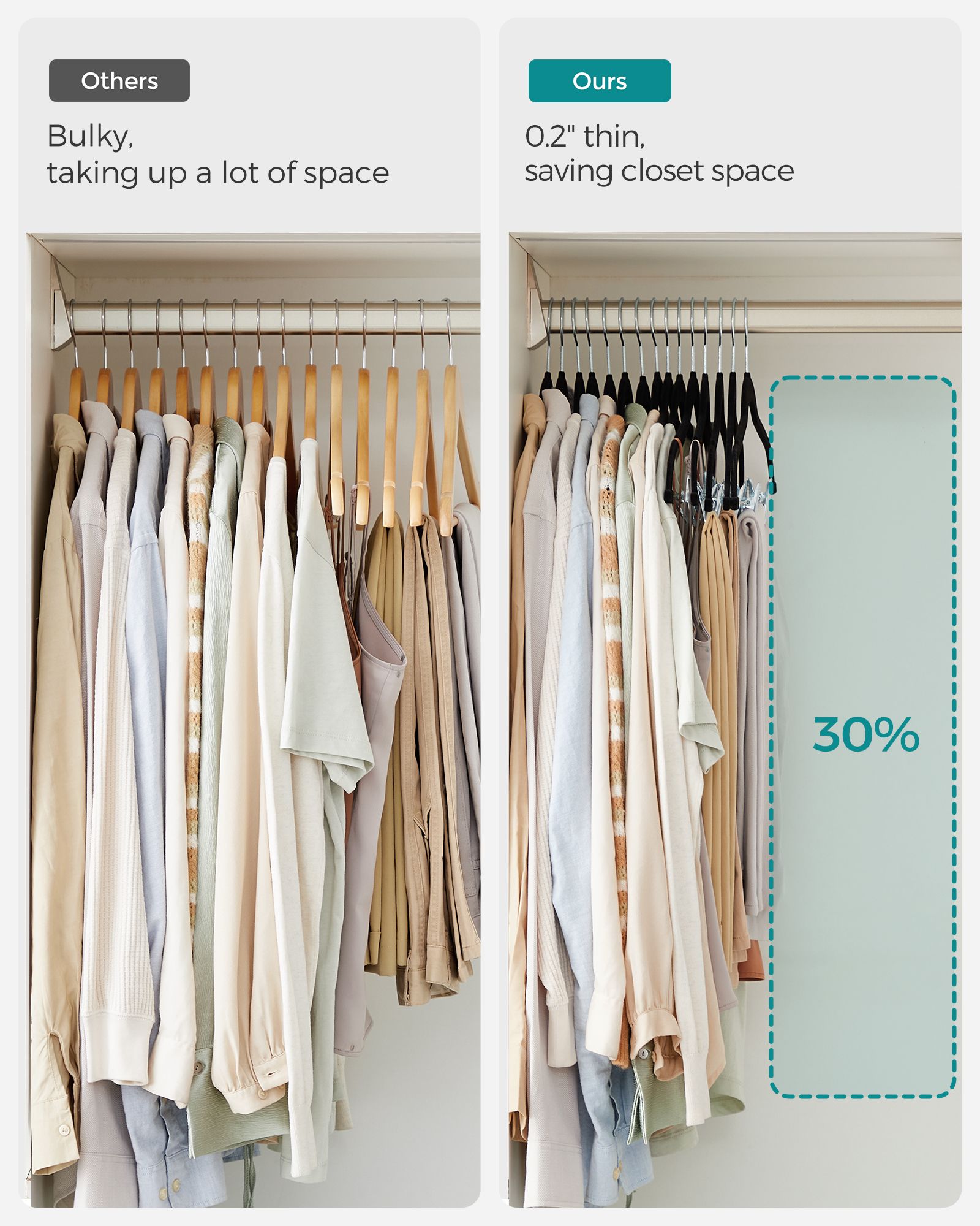 50-Pack Velvet Pants Hangers with Adjustable Clips