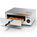 Kitchen Commercial Pizza Oven Stainless Steel Pan - Color: Silver