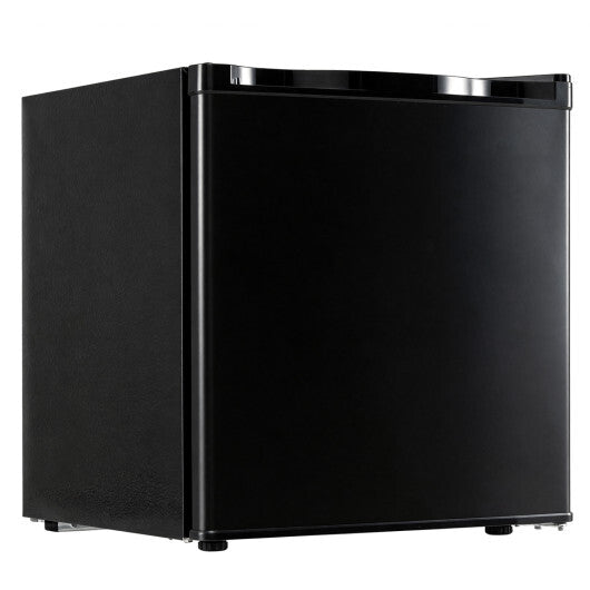 Compact Mini Fridge with 7-Level Adjustable Thermostat-Silver