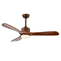 52 Inch Reversible Ceiling Fan with LED Light and Adjustable Temperature-Silver