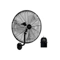 20 Inch Wall Mount Fan with 3 Fan Speeds and Adjustable Tilt Head-Black