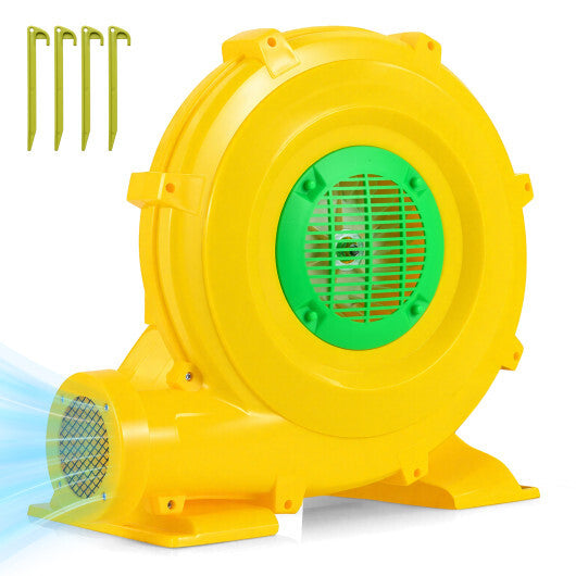 980W Bounce House Blower 1.31 HP Portable Air Pump Fan with Handle and Ground Stakes