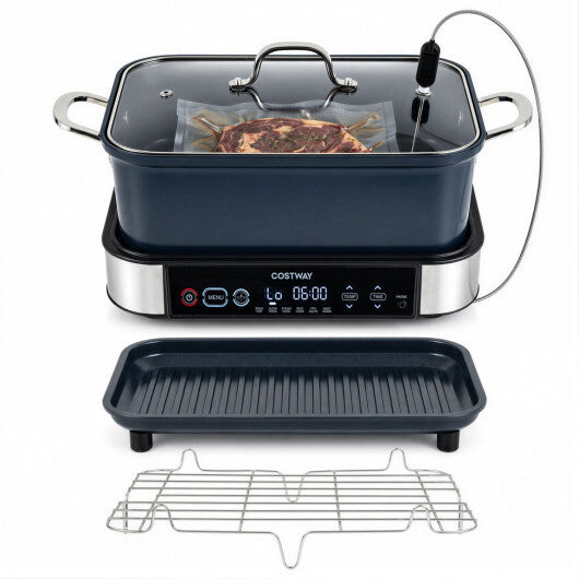 6-in-1 Programmable Slow Cooker with Keep Warm Functions and Adjustable Timer  Control