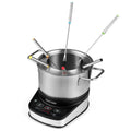 1200W Electric Fondue Pot Set with 3.2 QT Removable Pot 6 Color-Coded Fork